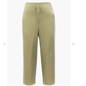 Cropped Washed-silk Pajama Pants from GINIA